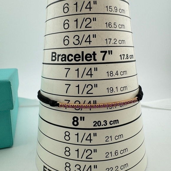 Tiffany & Co. 18k Pink Sapphire Metro Bar Bracelet in Rose Gold - Picture 3 of 6